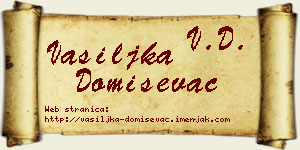 Vasiljka Domiševac vizit kartica